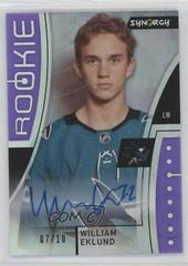 William Eklund [Purple Autograph] #RP-WE Hockey Cards 2021 Upper Deck Synergy Rookie Portraits Prices