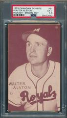 Walter Alston [Reddish Brown Tint] #61 Baseball Cards 1953 Canadian Exhibits Prices