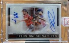 Marcelo Mayer, Triston Casas [Red] #POA-MT Baseball Cards 2022 Panini Three and Two Plus One Autographs Prices