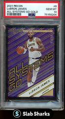 LeBron James [Gold] #6 Basketball Cards 2021 Panini Recon All Systems Go Prices