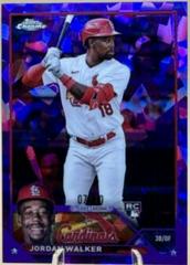 Jordan Walker [Purple] #344 Baseball Cards 2023 Topps Chrome Sapphire Prices