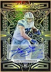 Luke Schoonmaker [Yellow Electric Etch] #123 Football Cards 2023 Panini Obsidian Signature Prices