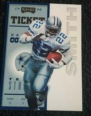 Emmitt Smith #22 Football Cards 1998 Playoff Contenders Ticket Prices