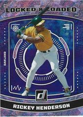 Rickey Henderson [Rapture] #LL6 Baseball Cards 2023 Panini Donruss Locked and Loaded Prices