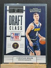 Christian Braun #21 Basketball Cards 2022 Panini Contenders Draft Class Prices