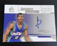 Leandro Barbosa Basketball Cards 2003 SP Signature Authentic Signature Prices