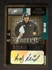 Andy Reid [Prev. Ticket Auto. Emerald] #196 Football Cards 2004 Playoff Contenders Prices