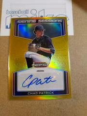 Chad Patrick [Gold] Baseball Cards 2022 Panini Prizm Draft Picks Signing Sessions Prices