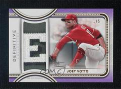 Joey Votto [Purple] #DJR-JVO Baseball Cards 2022 Topps Definitive Jumbo Relic Collection Prices
