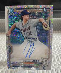 Jackson Jobe [Sparkle Refractor] #CDA-JJ Baseball Cards 2021 Bowman Draft Pick Chrome Autographs Prices