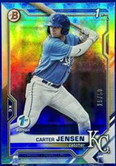 Carter Jensen [Gold Foil] Baseball Cards 2021 Bowman Draft 1st Edition Prices