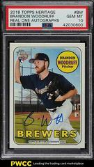 Brandon Woodruff Baseball Cards 2018 Topps Heritage Real One Autographs Prices
