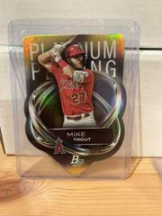 Mike Trout [Gold] #PPD-6 Baseball Cards 2023 Bowman Platinum Plating Die Cut Prices