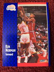 Ken Norman #93 Basketball Cards 1991 Fleer Prices