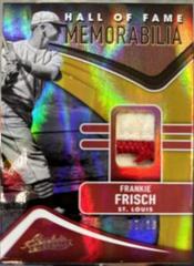 Frankie Frisch [Spectrum Gold] #HFM-FF Baseball Cards 2022 Panini Absolute Hall of Fame Memorabilia Prices