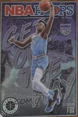 De'Aaron Fox [Orange] Basketball Cards 2019 Panini Hoops Premium Stock Get Out The Way Prices