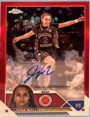 Jada Williams [Red] #CA-JWI Basketball Cards 2023 Topps Chrome McDonald's All American Autographs Prices