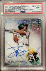 Tyler Soderstrom [Speckle Refractor] #BSPA-TS Baseball Cards 2021 Bowman Sterling Prospect Autographs Prices