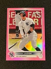 Aaron Judge [Pink] #99 Baseball Cards 2022 Topps Chrome Prices