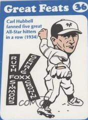 Carl Hubbell [Blue Border] Baseball Cards 1972 Laughlin Great Feats Prices