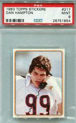 Dan Hampton Football Cards 1983 Topps Stickers Prices