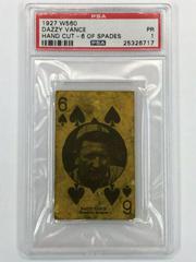 Dazzy Vance [6 of Spades] Baseball Cards 1927 W560 Hand Cut Prices