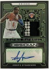 Amar'e Stoudemire [Green] Basketball Cards 2021 Panini Obsidian Matrix Material Autographs Prices