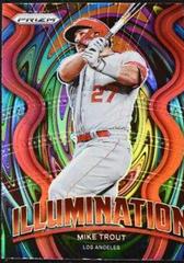 Mike Trout [Red Prizm] #IL-10 Baseball Cards 2022 Panini Prizm Illumination Prices