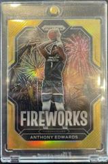 Anthony Edwards [Gold] #14 Basketball Cards 2022 Panini Prizm Fireworks Prices