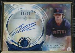 Blaze Jordan [Blue] #TCA-BJ Baseball Cards 2022 Bowman Transcendent Autographs Prices