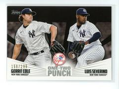 Gerrit Cole, Luis Severino [Black] #12P-8 Baseball Cards 2023 Topps One Two Punch Prices