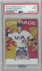 Dansby Swanson [Crusade Red] #28 Baseball Cards 2015 Panini USA Stars & Stripes Prices