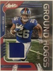 Saquon Barkley [Gold] #GH-10 Football Cards 2022 Panini Absolute Ground Hoggs Materials Prices
