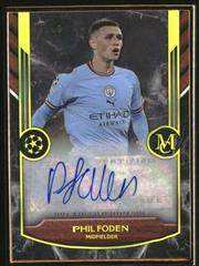 Phil Foden [Gold] Soccer Cards 2022 Topps Museum Collection UEFA Champions League Framed Autographs Prices