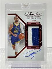 Stephen Curry [Ruby Horizontal Patch Auto] #16 Basketball Cards 2022 Panini Flawless Patch Autograph Prices