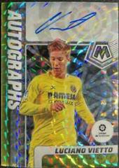 Luciano Vietto [Fusion Red Choice Mosaic] #AM-LV Soccer Cards 2021 Panini Mosaic LaLiga Autographs Prices