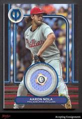 Aaron Nola [Blue] #SOA-AN Baseball Cards 2024 Topps Tribute Stamp of Approval Prices