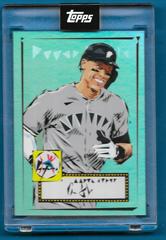 Aaron Judge [Seafoam] Baseball Cards 2022 Topps X Naturel 1952 Prices