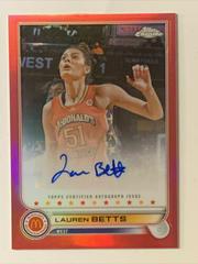 Lauren Betts [Red] #CA-LB Basketball Cards 2022 Topps Chrome McDonald's All-American Autographs Prices