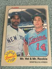 MR. Vet & Mr. Rookie [D. Winfield, K. Hrbek] Baseball Cards 1983 Fleer Prices