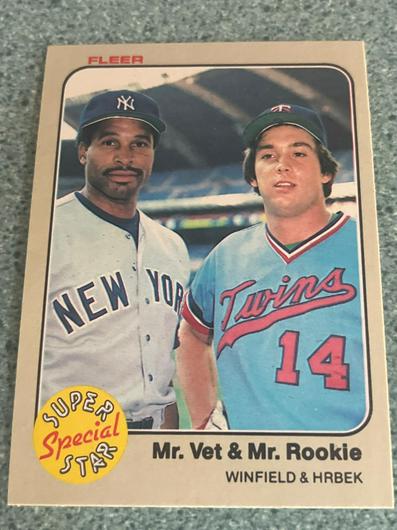 MR. Vet & Mr. Rookie [D. Winfield, K. Hrbek] #633 Cover Art