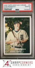 Ivan Rodriguez [Chrome Black Refractor] Baseball Cards 2006 Topps Heritage Chrome Prices