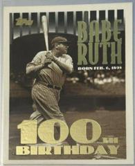 Babe Ruth [Gold Logo] Baseball Cards 1995 Topps Prices