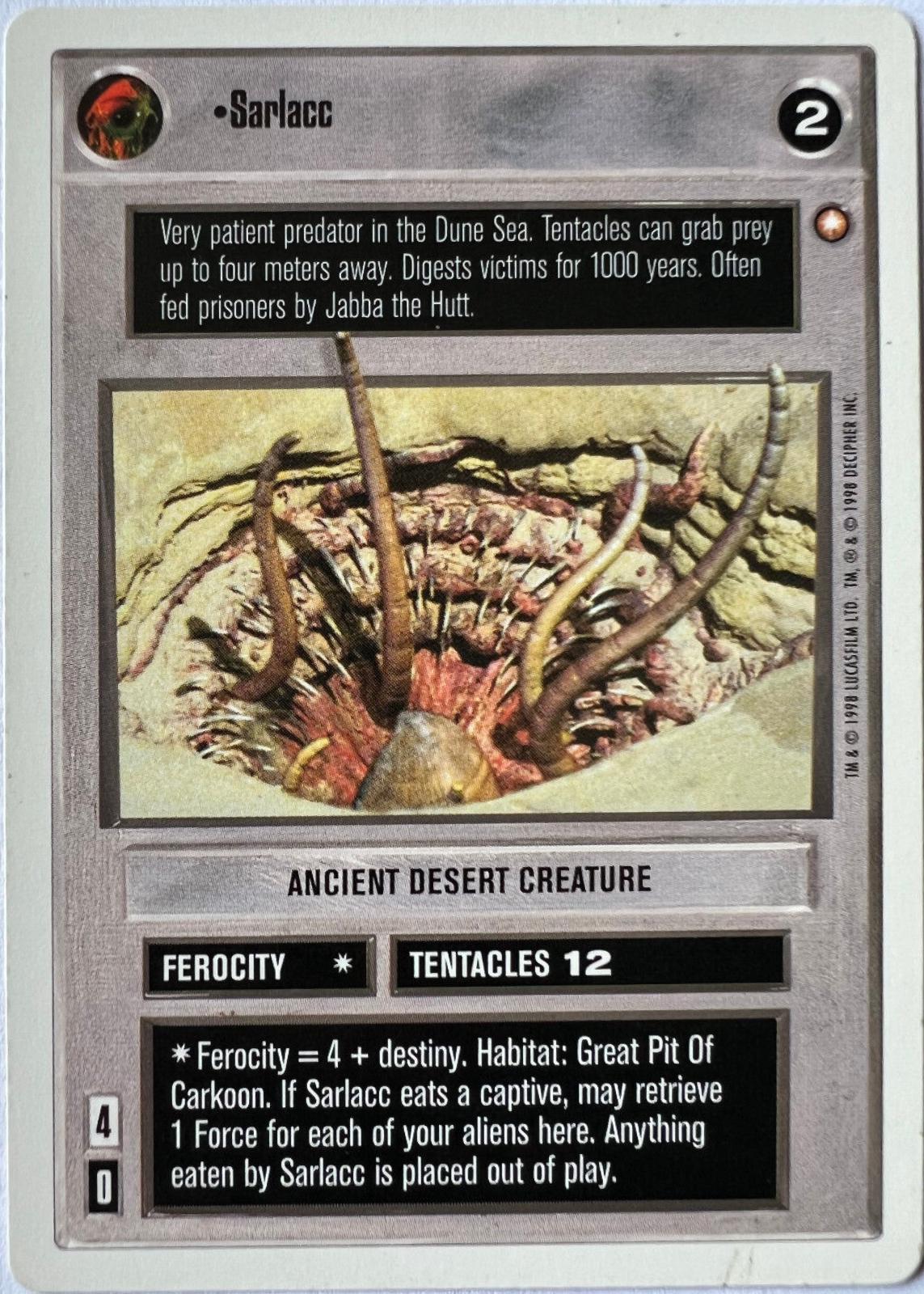 Sarlacc Star Wars CCG Second Anthology