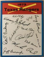Texas Rangers Baseball Cards 1973 Topps Team Checklist Prices