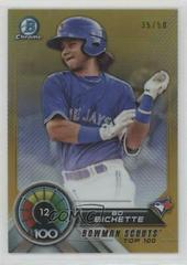Bo Bichette [Gold Refractor] Baseball Cards 2018 Bowman Scouts' Top 100 Prices
