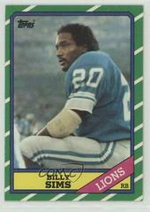 Billy Sims Football Cards 1986 Topps Prices