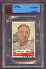 Gil Hodges [Hand Cut] #23 Baseball Cards 1960 Bazooka Prices