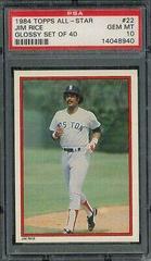 Jim Rice Baseball Cards 1984 Topps All Star Glossy Set of 40 Prices