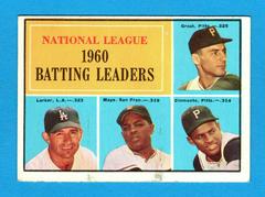 NL Batting Leaders Baseball Cards 1961 Topps Prices